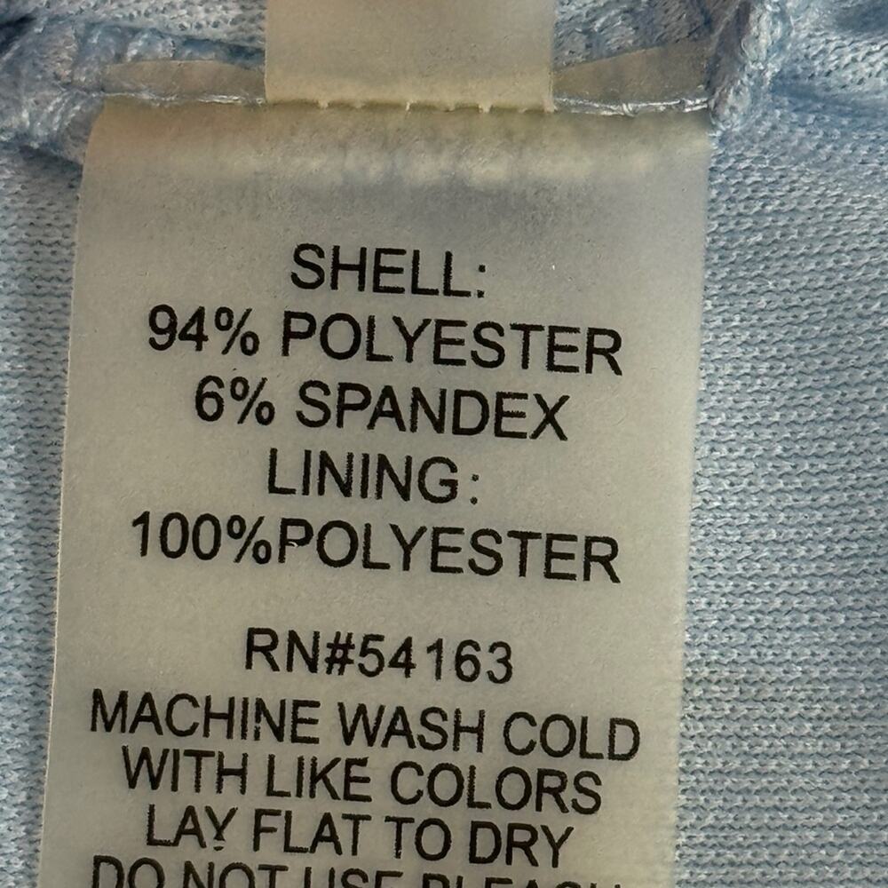 Calvin Klein Women's Cape Sheeth Flutter Sleeve Midi Dress Powder Blue Size 6 - Picture 10 of 11